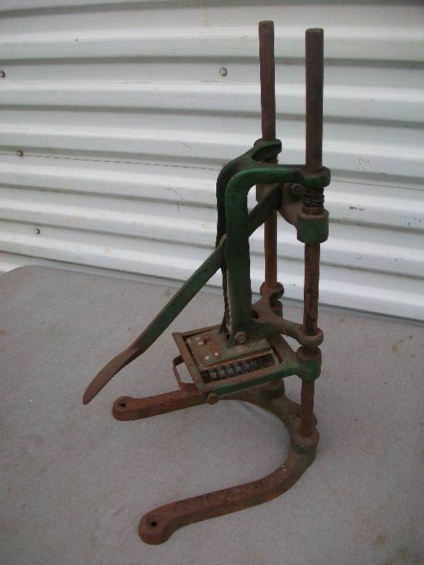 lot 41 image: French Fry Cutter & Apple Crate