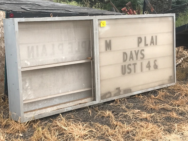 lot 42 image: Commercial Double-Sided Sign