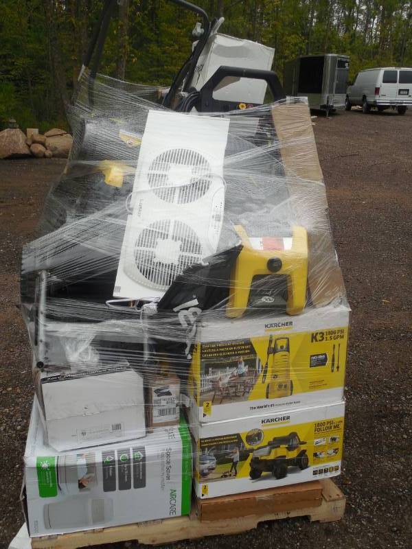 lot 19 image: PALLET LOT OF GENERAL MERCHANDISE AND TOOLS