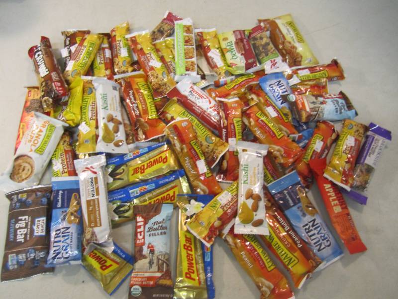 Large Lot of Misc Granola Bars Etc ...