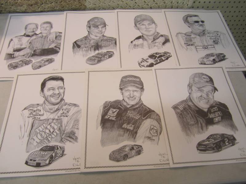 Lot of Nascar Driver Prints 40 tota...