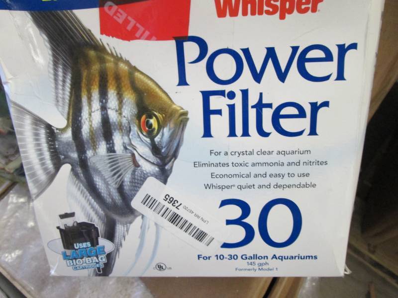 lot 8 image: Whisper Power 30 Aquarium Filter...
