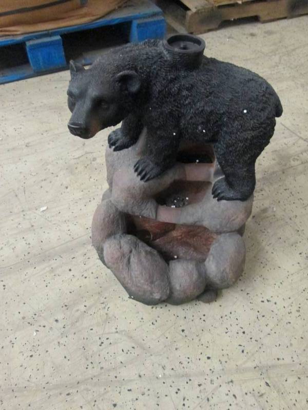 lot 15 image: Bear Fountain- no glass top...