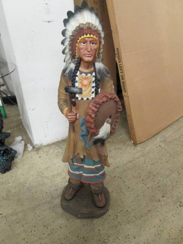 lot 17 image: Native Chief Dcor...