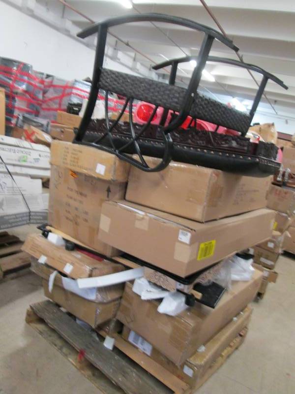 lot 19 image: Pallet of Furniture Damaged or Mis...