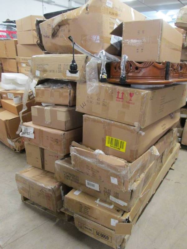 lot 20 image: Pallet of Furniture Damaged or Mis...