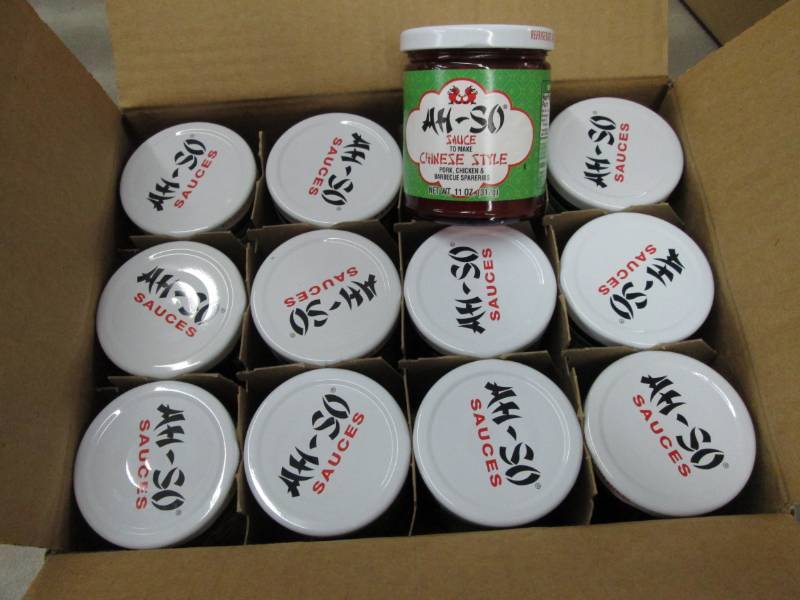lot 28 image: Case of 12- 11 oz jars Ah So Sparer...