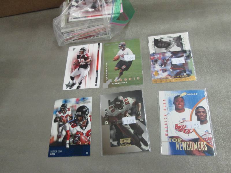 lot 130 image: 75 Warrick Dunn Cards...