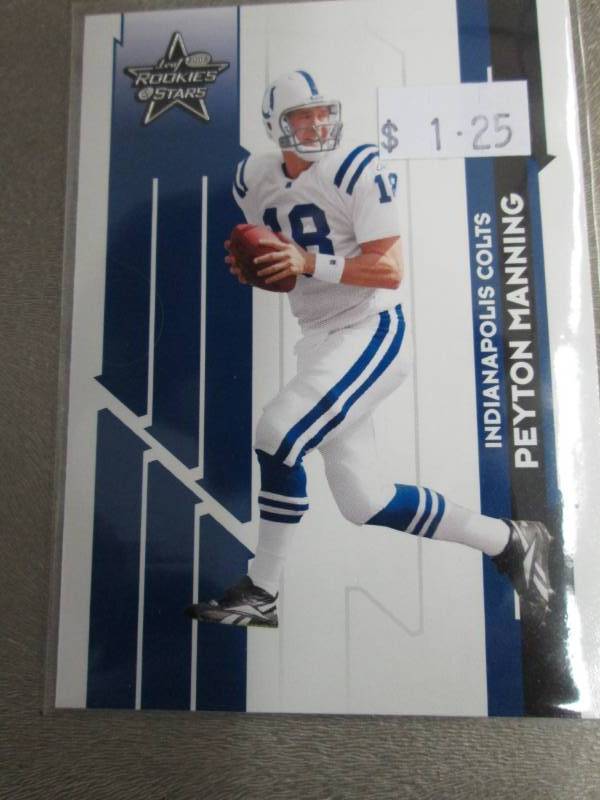 lot 162 image: Peyton Manning Cards...