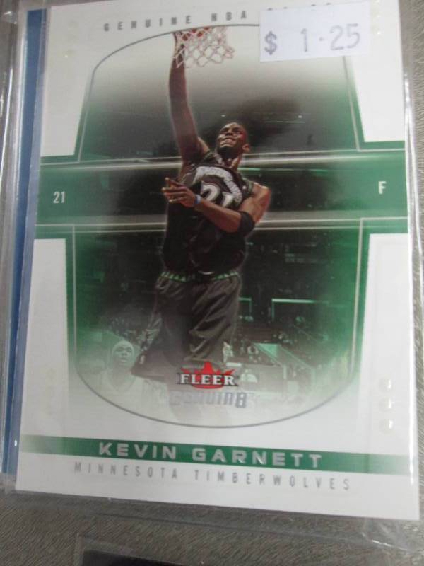 lot 164 image: Kevin Garnett Cards...
