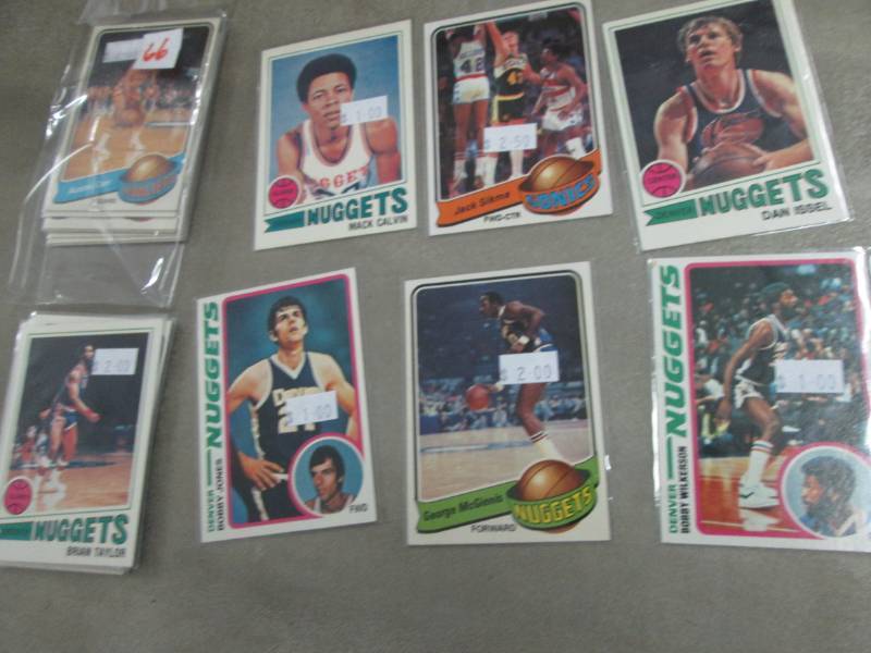lot 166 image: 1970s Basketball Cards...