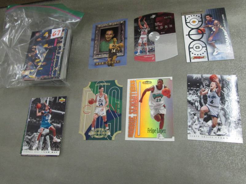 lot 167 image: 75 Basketball Insert Cards...
