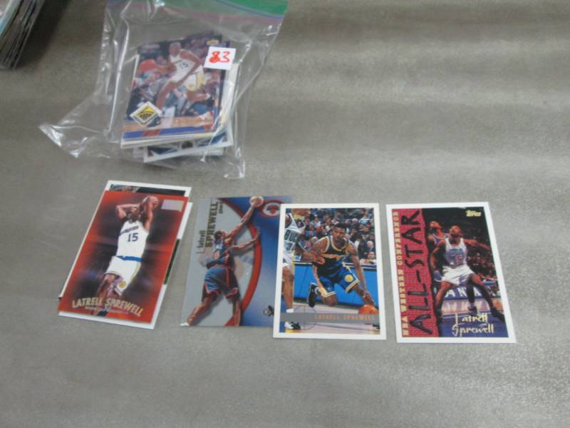 lot 183 image: 75 Latrell Sprewell Cards...