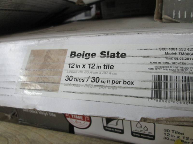 lot 226 image: 7 Cases TrafficMaster Beige Slate 1...