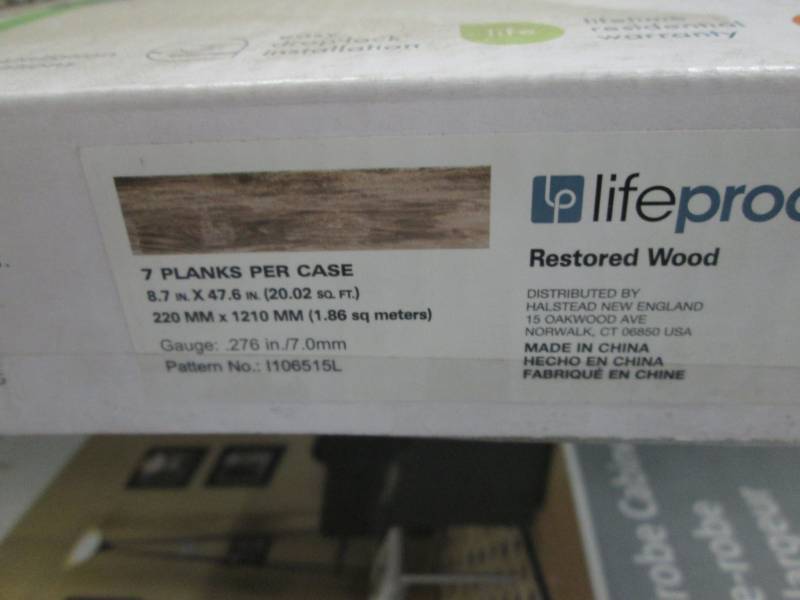 lot 230 image: 2 Cases LifeProof Restored Wood 8.7...