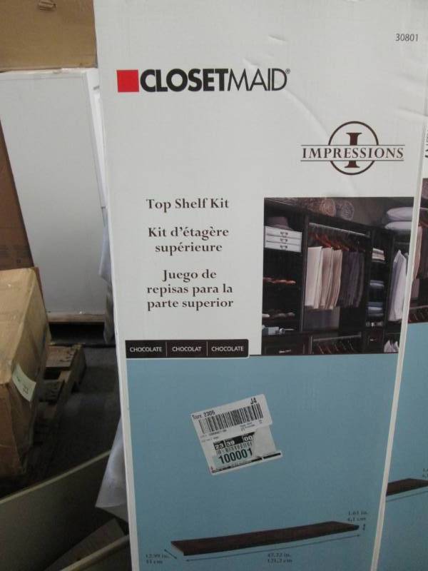 lot 232 image: ClosetMaid Impressions 48 in. Choco...