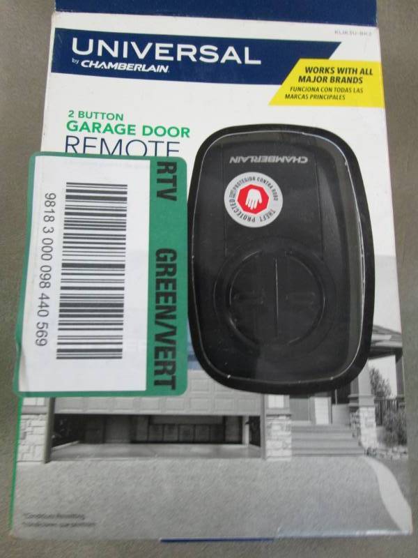 lot 317 image: Chamberlain Clicker Black Universal...