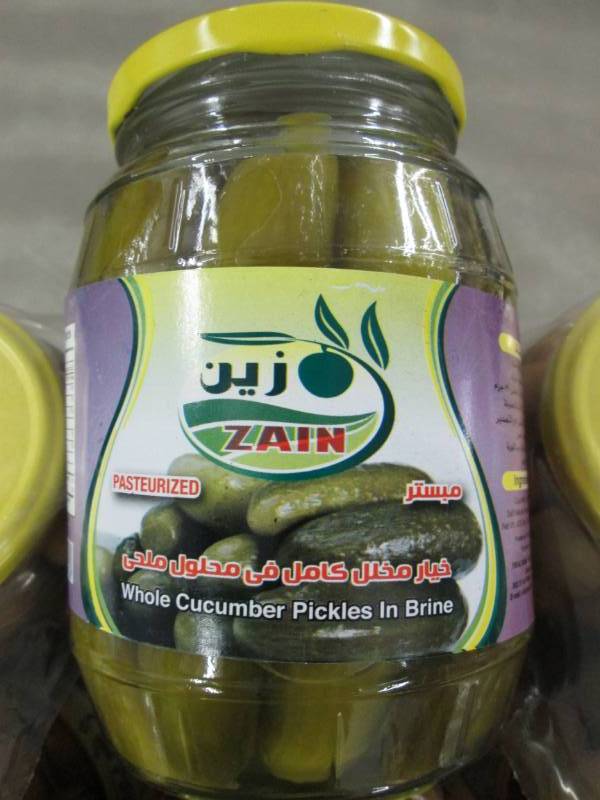 lot 321 image: Case of 6 Jars Zain Whole Cucumber ...