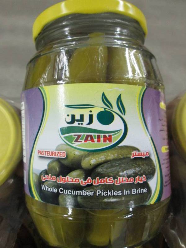 lot 322 image: Case of 6 Jars Zain Whole Cucumber ...