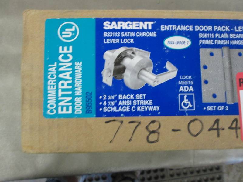 lot 353 image: Sargent Entrance Commercial Door Ha...