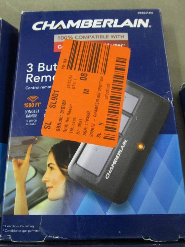 lot 357 image: Chamberlain Garage Door Remote Cont...