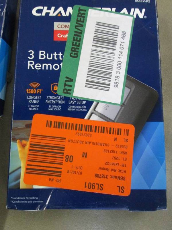 lot 358 image: Chamberlain Garage Door Remote Cont...