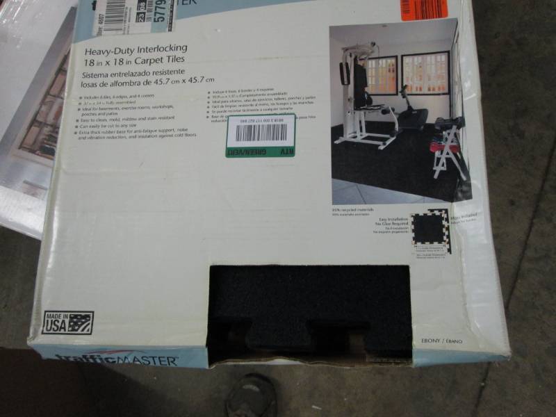 lot 378 image: TrafficMaster Ebony 37 in. x 54 in....