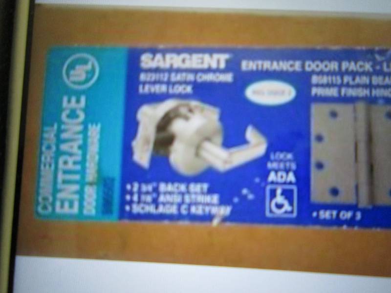 lot 304 image: Sargent Entrance Commercial Door Ha...