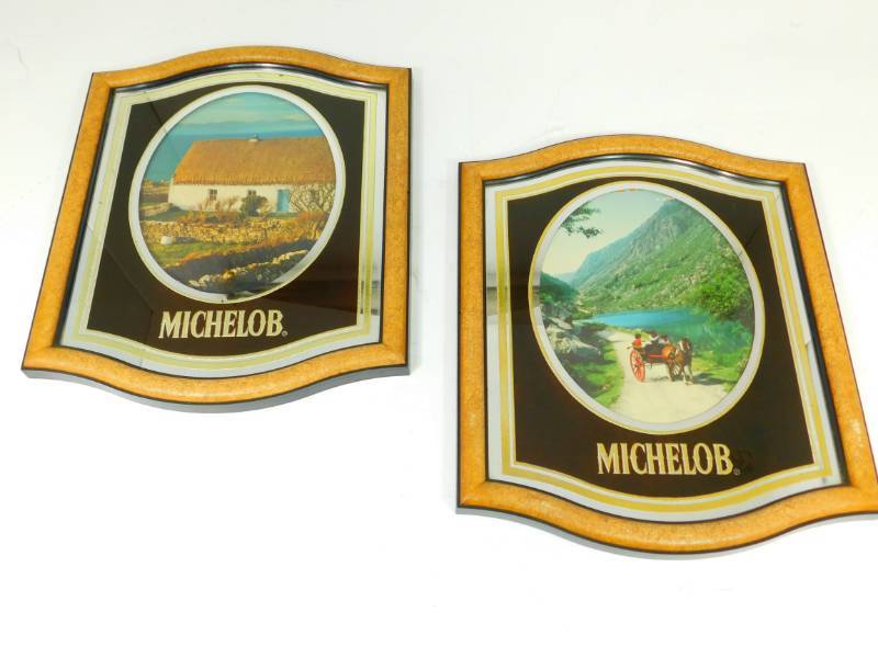 lot 11 image: Two Framed Michelob Signs
