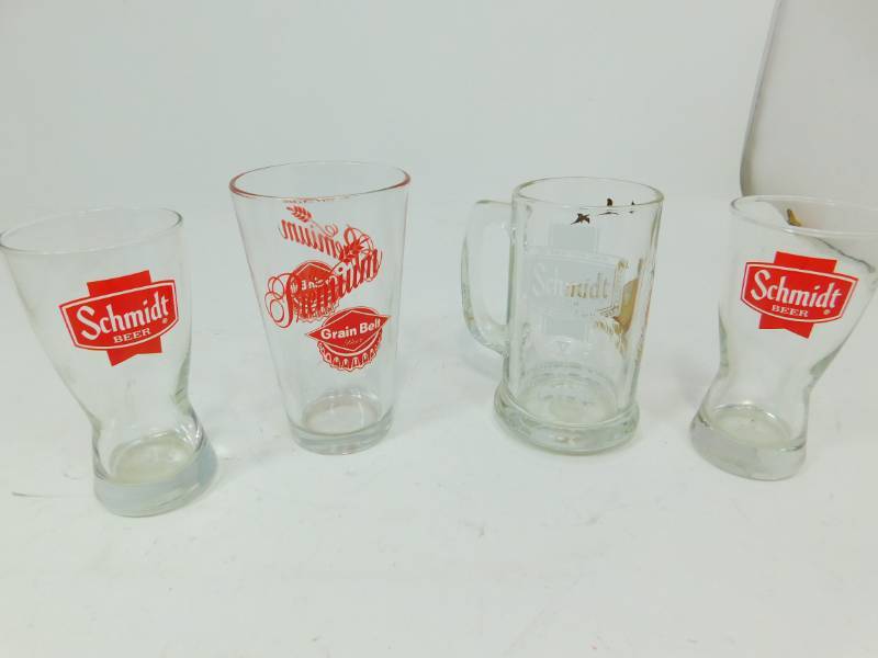 lot 17 image: Three Beer Glasses & One Beer Mug