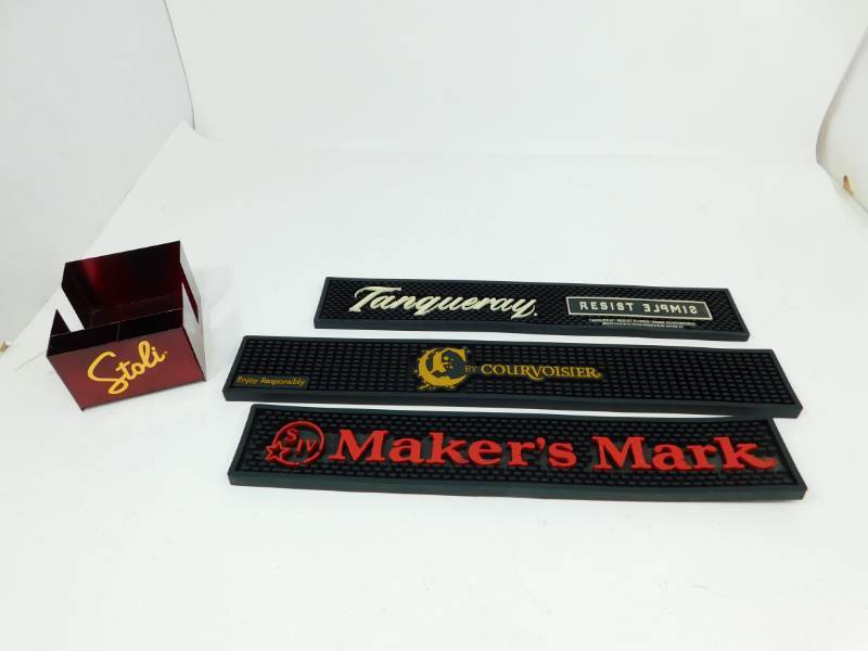 lot 23 image: Stoli Napkin & Straw Holder and Three Bar Rails