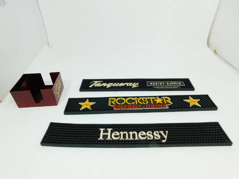 lot 25 image: Stoli Napkin & Straw Holder and Three Bar Rails