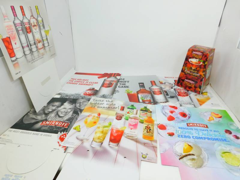 lot 32 image: Smirnoff Tripled Distilled Vodka Posters