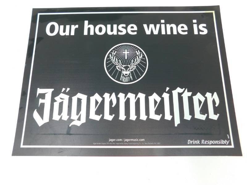 lot 53 image: Jagermeister Sign