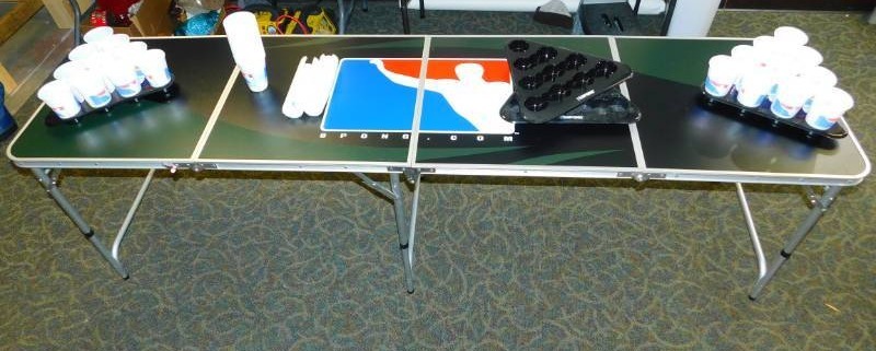 lot 55 image: Fold Up Beer Pong Table