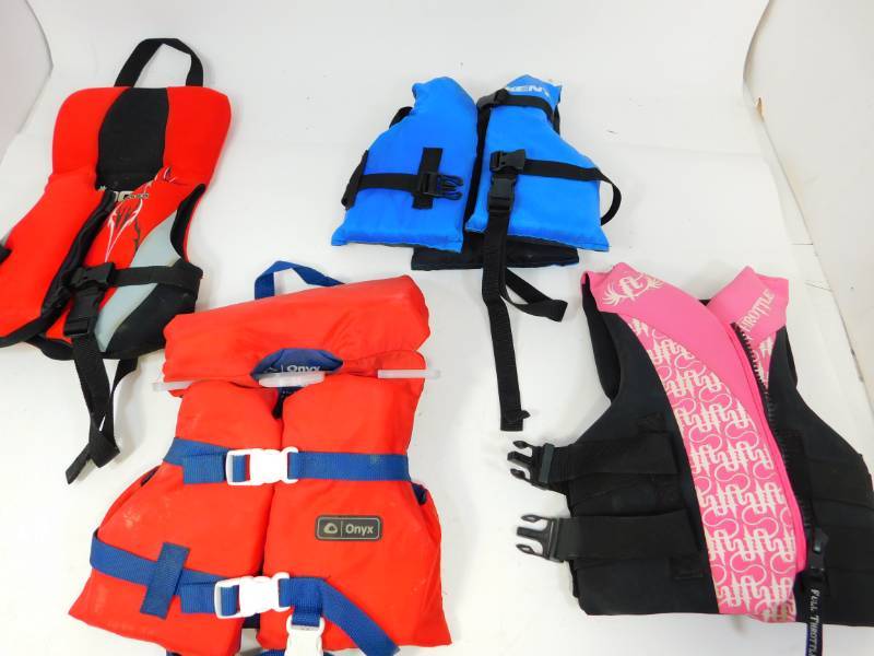 lot 93 image: Four Youth Life Jackets