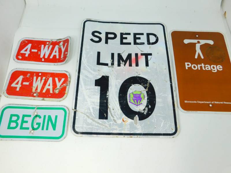 lot 113 image: Five Signs