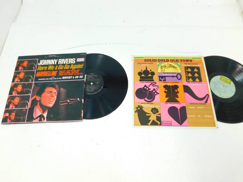 lot 127 image: Johnny Rivers On Imperial Label Record From The Mid 60s & Solid Gold Old Town Record--1970--- On Cotillion Label