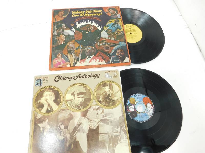 lot 129 image: Two Records---Chicago Anthology by Forward Records  &  Johnny Otis Show Live At Monterey
