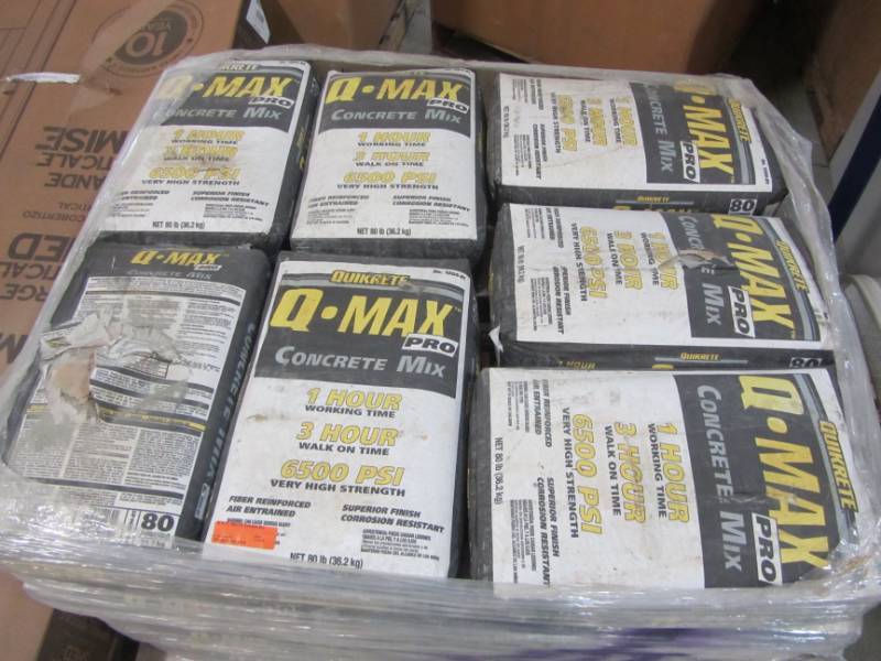 PALLET OF QUIKRETE QMAX PRO CONCRETE MIX (42 BAGS) MN HOME OUTLET