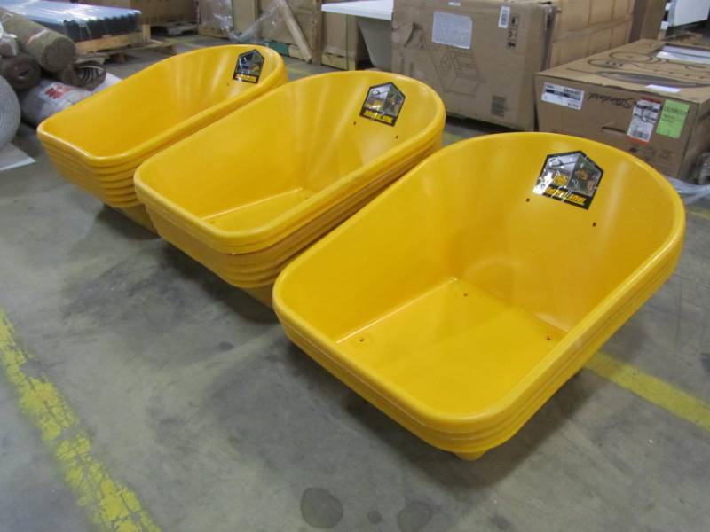 lot 149 image: 17 TRUE TEMPER WHEELBARROW TRAYS