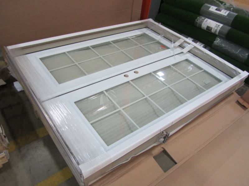 lot 152 image: JELD-WEN PRIMED FIBERGLASS RIGHT-HAND INSWING PATIO DOOR