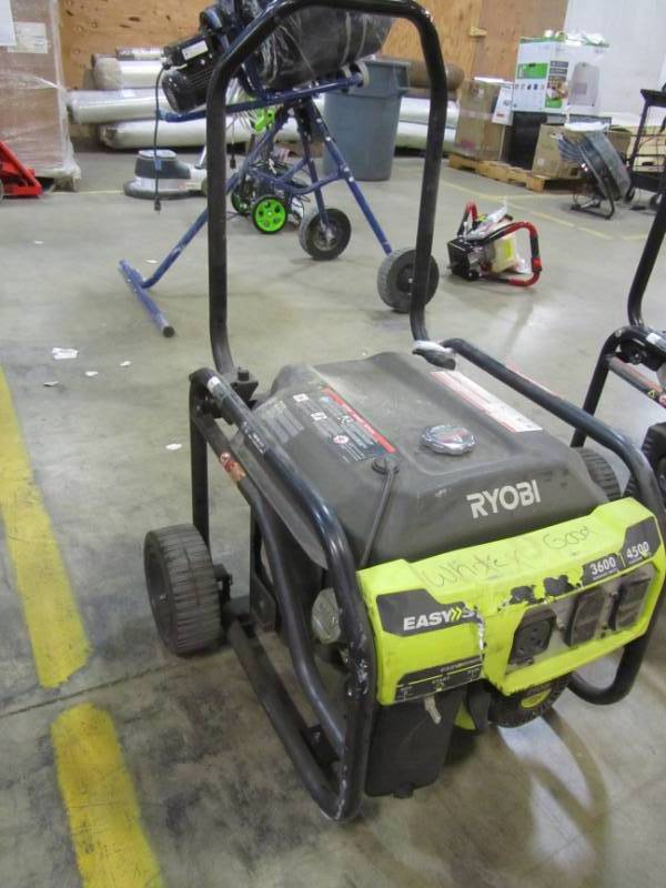 lot 84 image: RYOBI 3,600-WATT 212cc GASOLINE POWERED PORTABLE GENERATOR