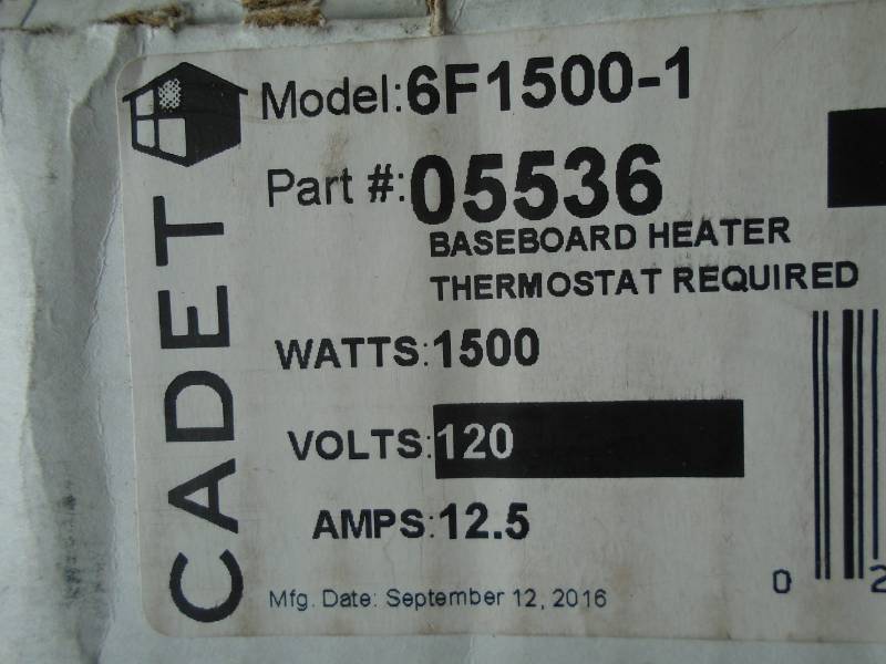 lot 16 image: Baseboard Heater