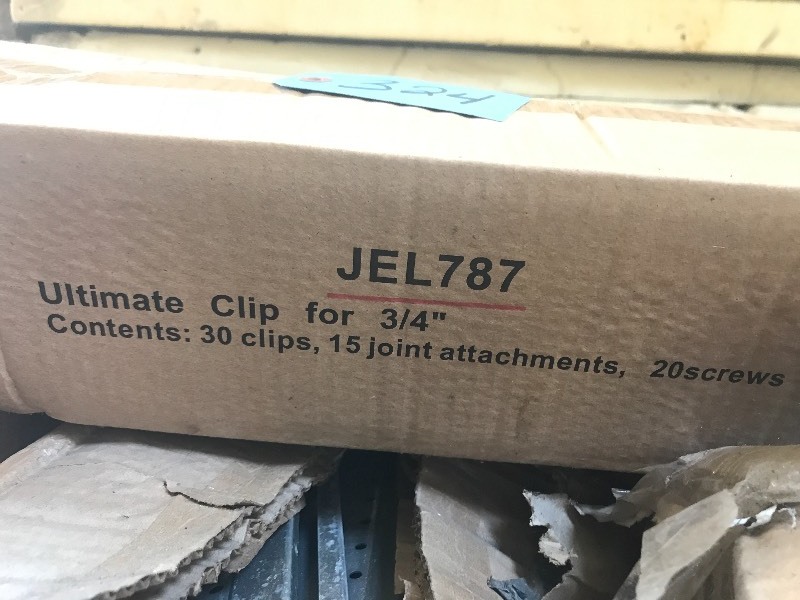 lot 324 image: LOT OF JEL787 STEEL CLIPS FOR NICHIHA SYSTEM