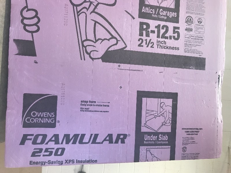 lot 332 image: FOAMULAR INSULATION PANELS R-12.5