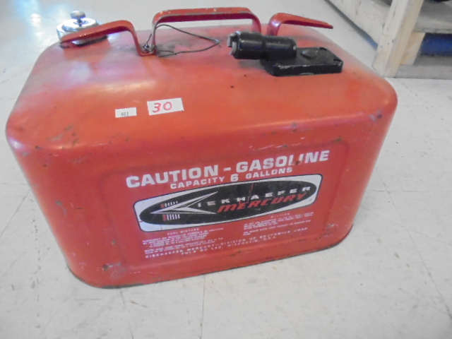 lot 30 image: Mercury Gasoline Can