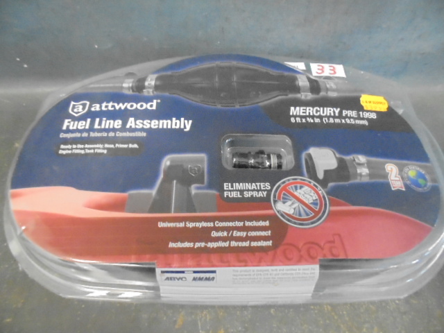 lot 33 image: Attwood Fuel Line Assembly
