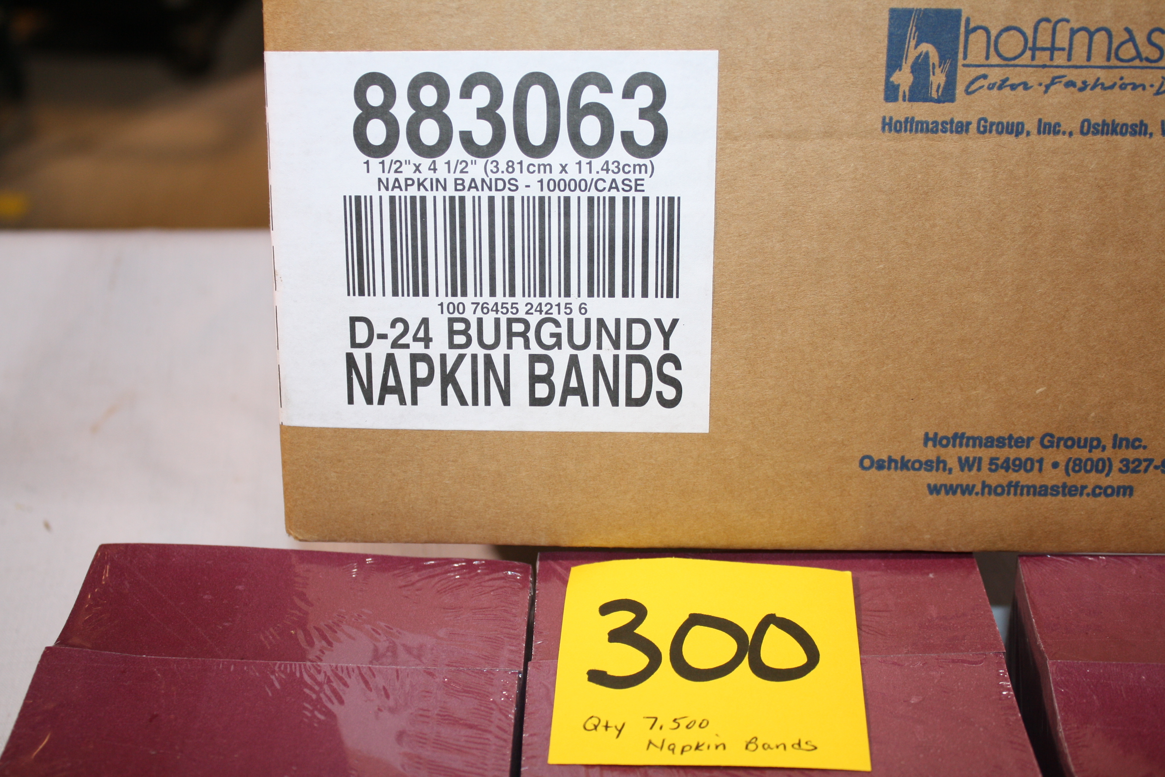 Burgundy Napkin Bands