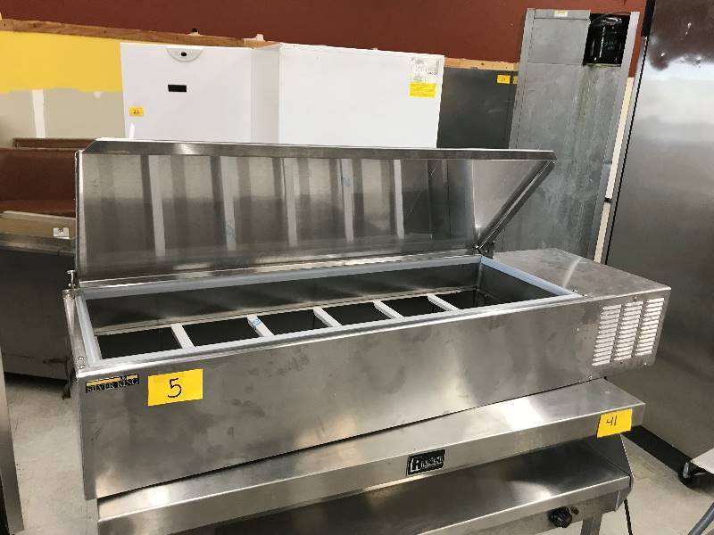 Brand New Scratch n Dent - Silver King Countertop Stainless Steel Prep Station - Model&nbsp SKPS12-C1 - 115 Volts - 2.17 Amps - 57 x 16.5 x 9.5 - ETL Listed (NSF Equivalent) -2Note Small Dent